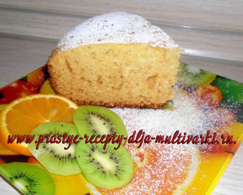 Медово-апельсиновый пирог в мультиварке