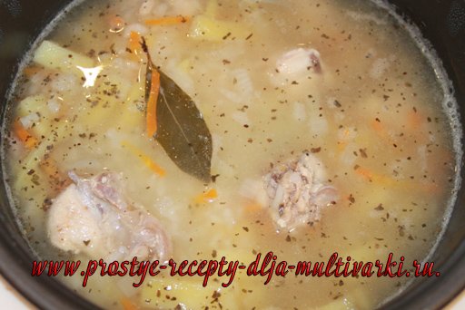 Рисовый суп в мультиварке