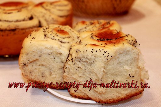 булочки с маком в мультиварке