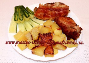 Курица с картошкой в мультиварке