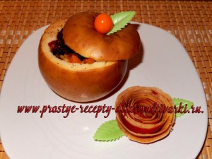 Печеные яблоки в мультиварке 