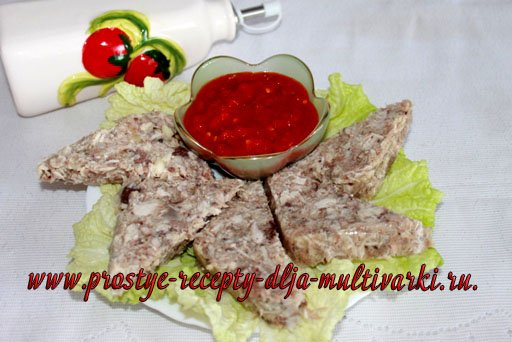 Сальтисон из курицы в мультиварке
