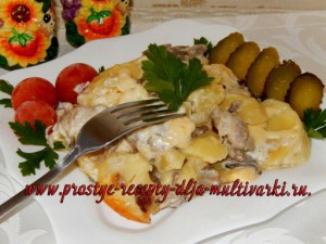 Картошка с мясом и грибами в мультиварке — рецепт с фото пошагово. Как приготовить картофель с мясом и грибами в мультиварке?