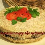 Вкусный мясной хлебец с грибами и вермишелью в мультиварке