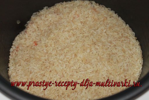Рис в мультиварке с овощами