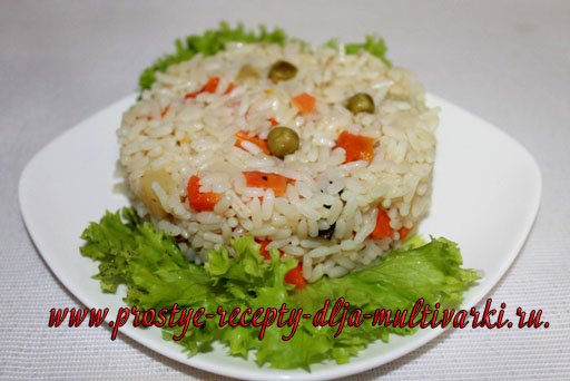 Рис в мультиварке с овощами