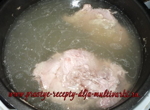 Мясо под шубой и суп в мультиварке