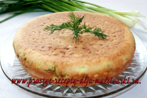 Пирог с яйцами и зеленым луком. Пошаговый рецепт с фото.